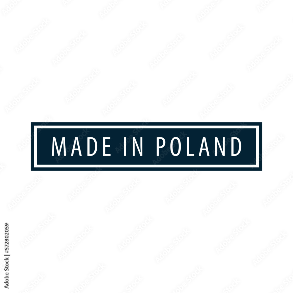 Made in Poland icon vector logo design template Made in Poland icon vector logo design template