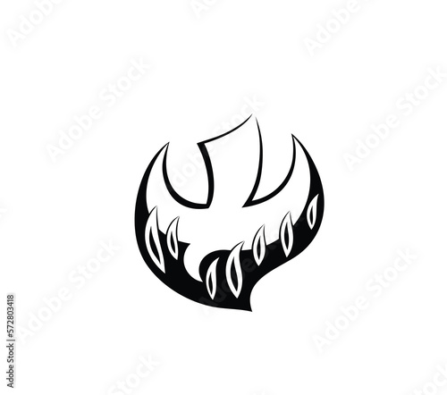 Holy spirit Fire fire Art Icon, art vector design

