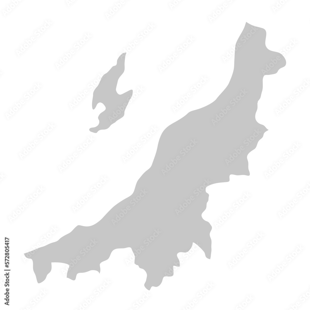 新潟県の地図