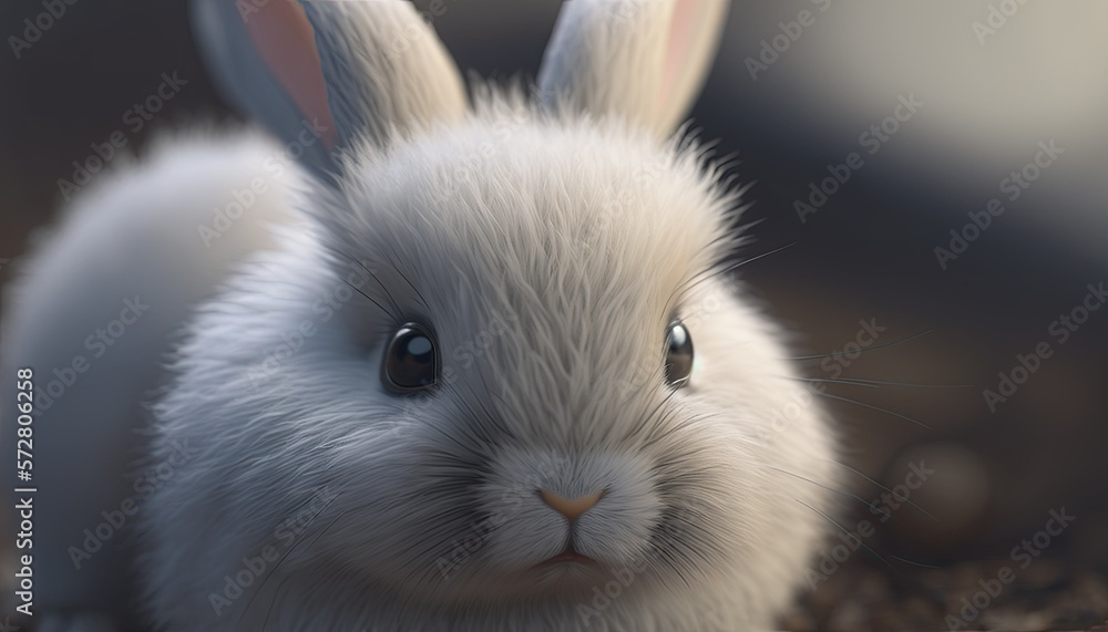 The cutest fluffiest bunny ever