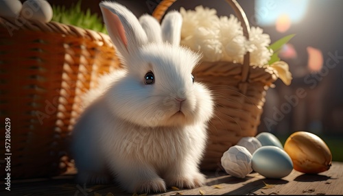 Valokuva The cutest fluffiest bunny ever