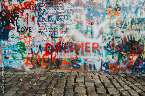 "Dreamer" Graffiti Wall in Prague © Mitchell