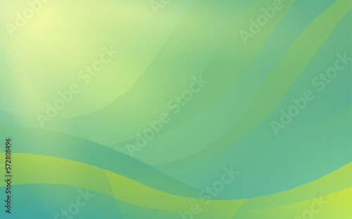 Green abstract wave shiny background design
