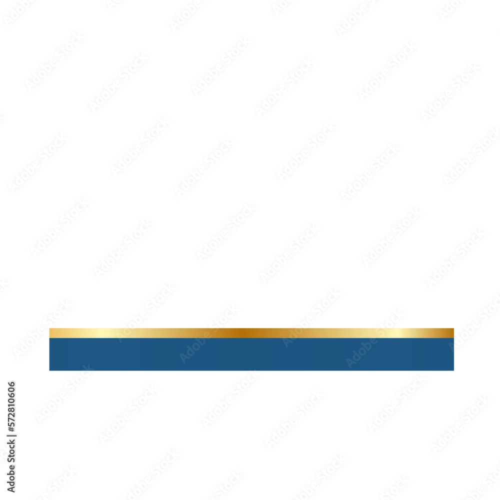 Blue footer with gold line. Abstract geometric shapes. Elegant border. Blue footer with gold line. Abstract geometric shapes. Elegant border.