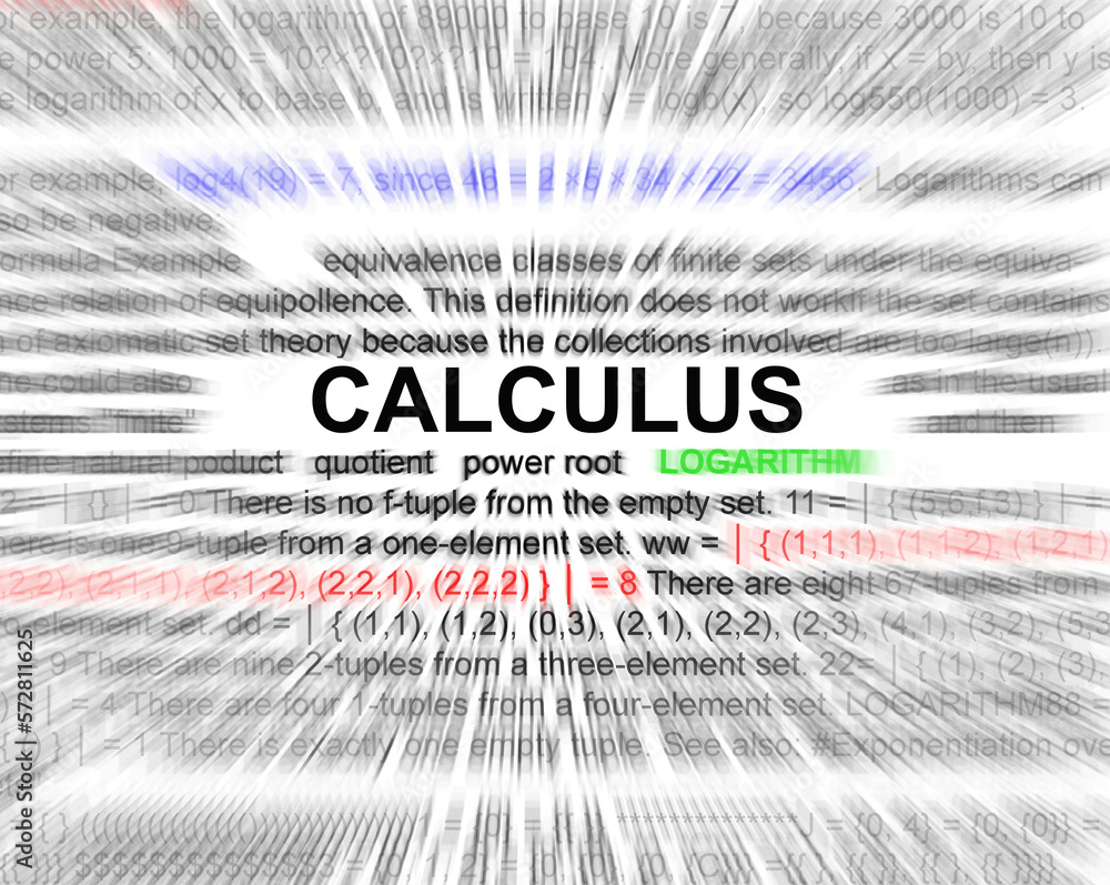 Equations thru calculus - obrazy, fototapety, plakaty 