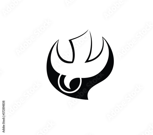 Holy spirit Fire Art Icon, art vector design