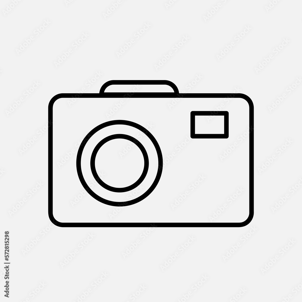 Camera icon vector for web, computer and mobile app trendy style illustration on white background..eps Camera icon vector for web, computer and mobile app trendy style illustration on white background..eps