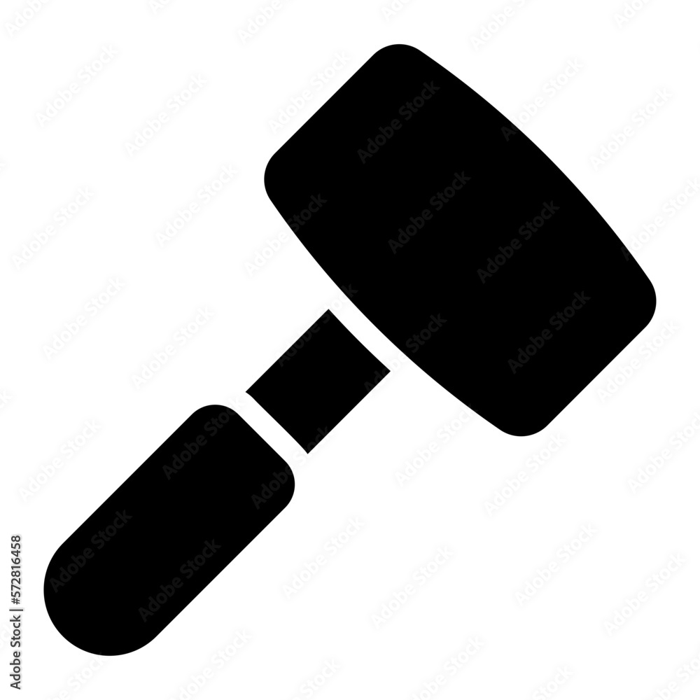 mallet glyph icon mallet glyph icon