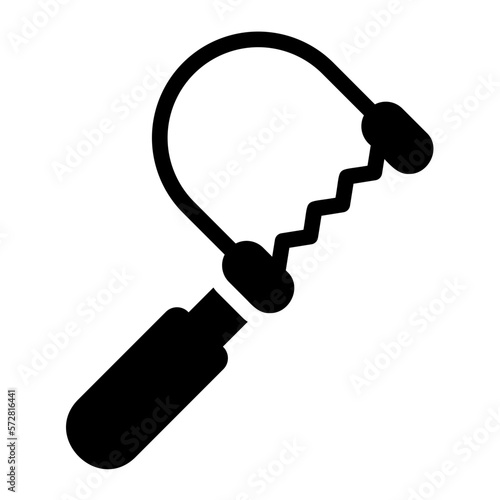 fretsaw glyph icon