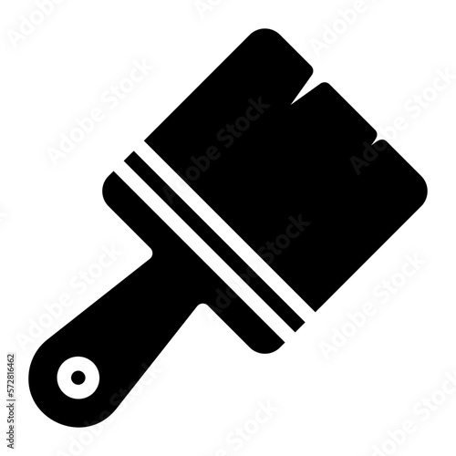 paint brush glyph icon