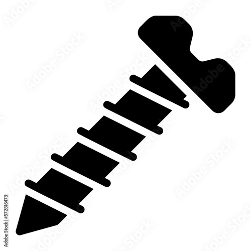 screw glyph icon