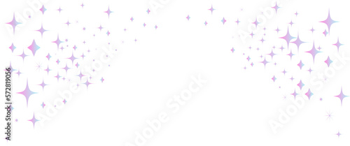 シンプルなキラキラのイラストフレーム素材　背景イラスト素材	