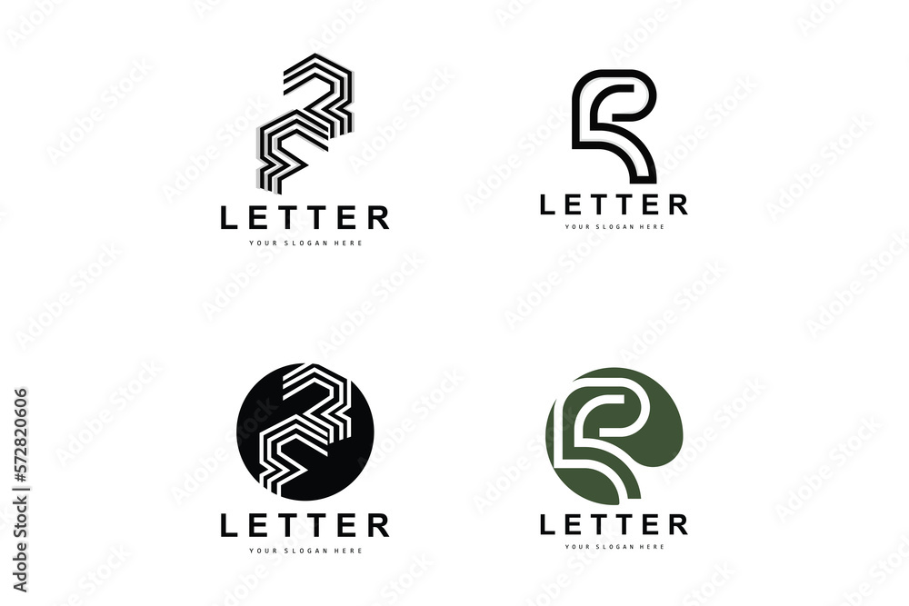 R Letter Logo, Vector Alphabet Symbol, Design For Brand Logos With Initial Letter R Letter Logo, Vector Alphabet Symbol, Design For Brand Logos With Initial Letter