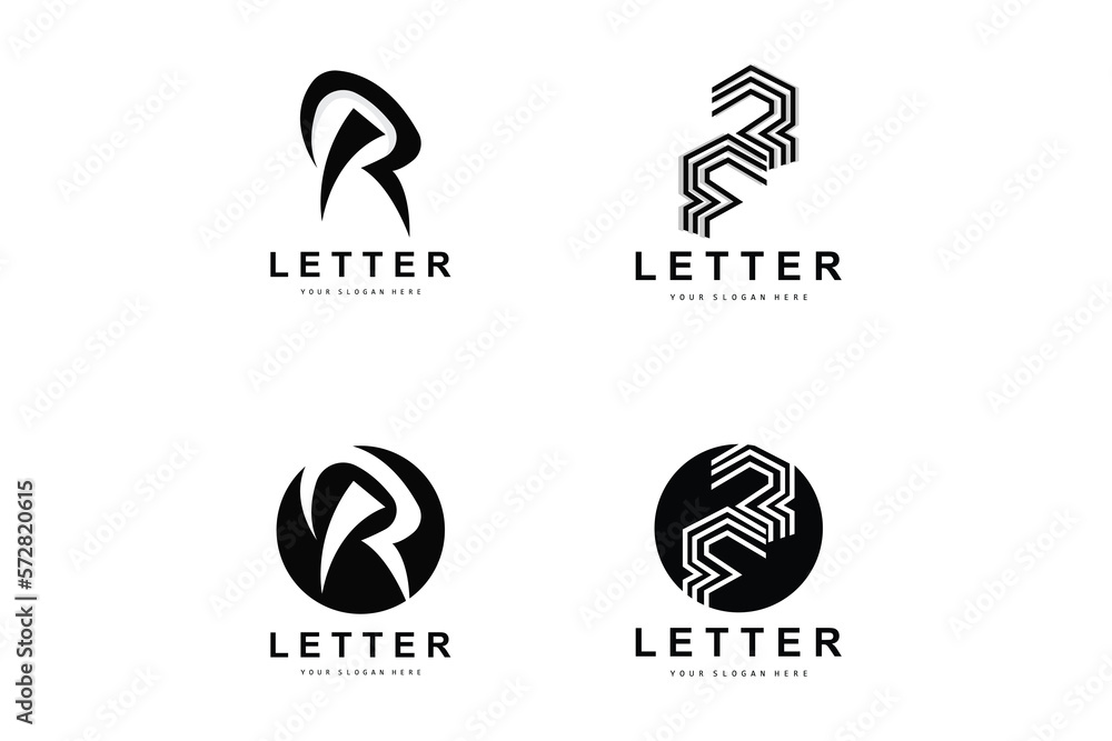 R Letter Logo, Vector Alphabet Symbol, Design For Brand Logos With Initial Letter R Letter Logo, Vector Alphabet Symbol, Design For Brand Logos With Initial Letter