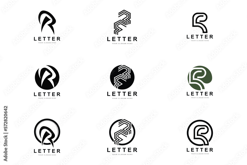 R Letter Logo, Vector Alphabet Symbol, Design For Brand Logos With Initial Letter R Letter Logo, Vector Alphabet Symbol, Design For Brand Logos With Initial Letter
