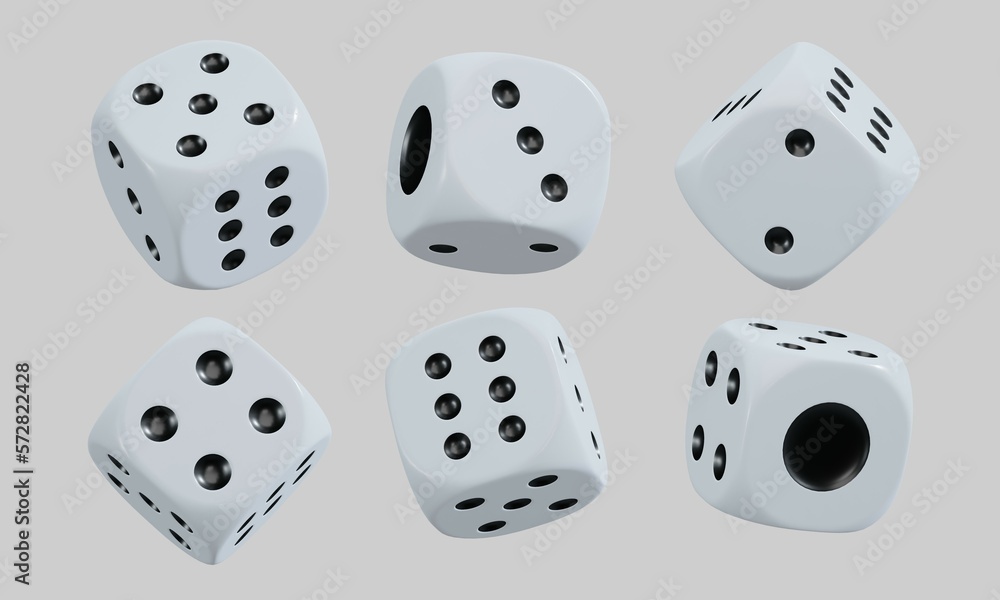isolated dice for casino or gambling concept isolated dice for casino or gambling concept