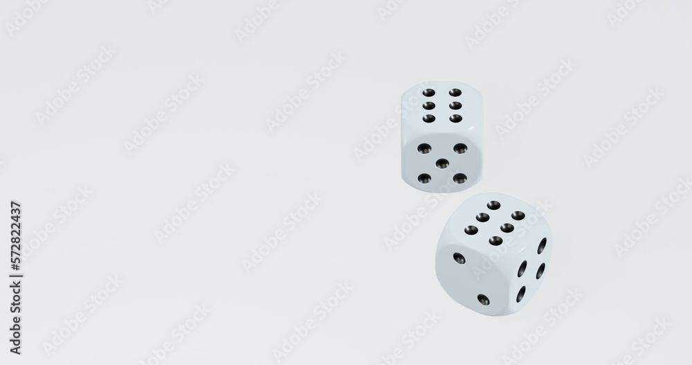 isolated dice for casino or gambling concept isolated dice for casino or gambling concept