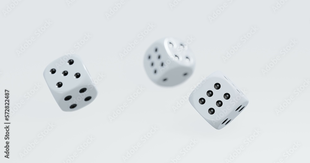 isolated dice for casino or gambling concept isolated dice for casino or gambling concept
