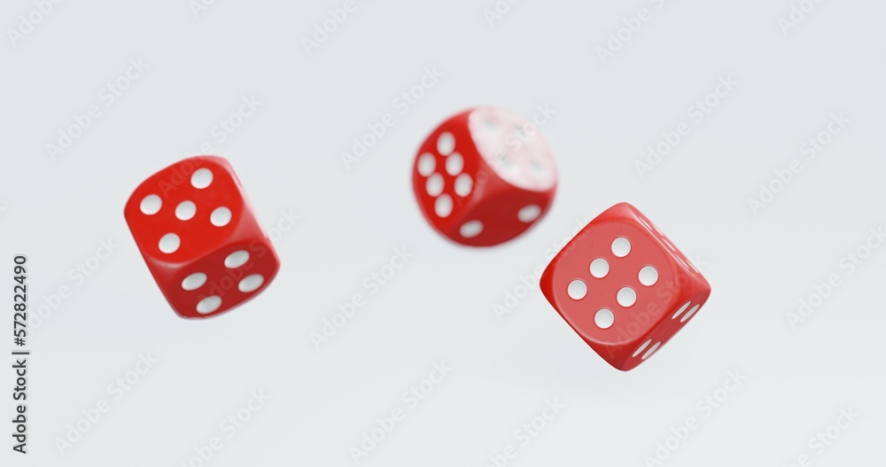 isolated dice for casino or gambling concept isolated dice for casino or gambling concept