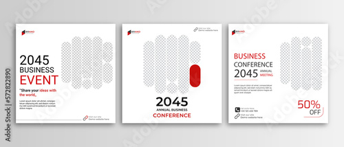 Digital business promotion and modern social media banner template