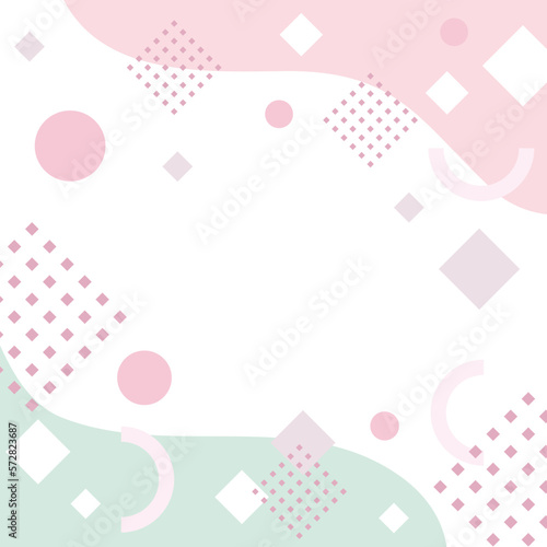 シンプルな幾何学模様のフレーム