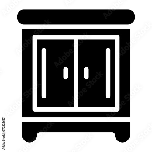 chest of drawers glyph icon