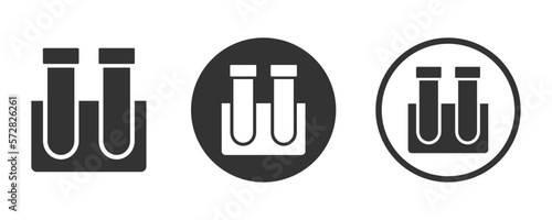 Blood sample vector icons set