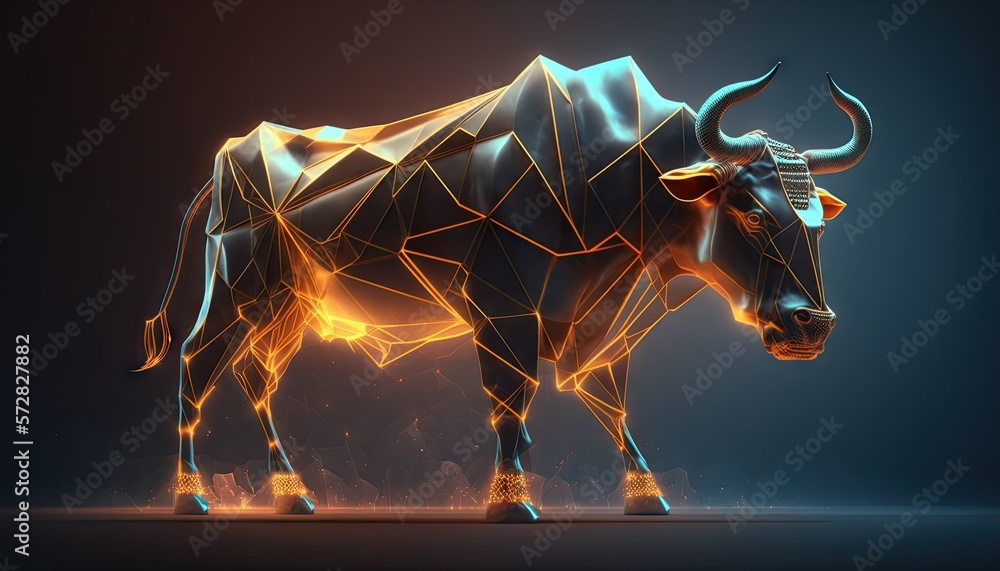 Cool, Epic, Artistic, Beautiful, and Unique Illustration of Bull Animal ...