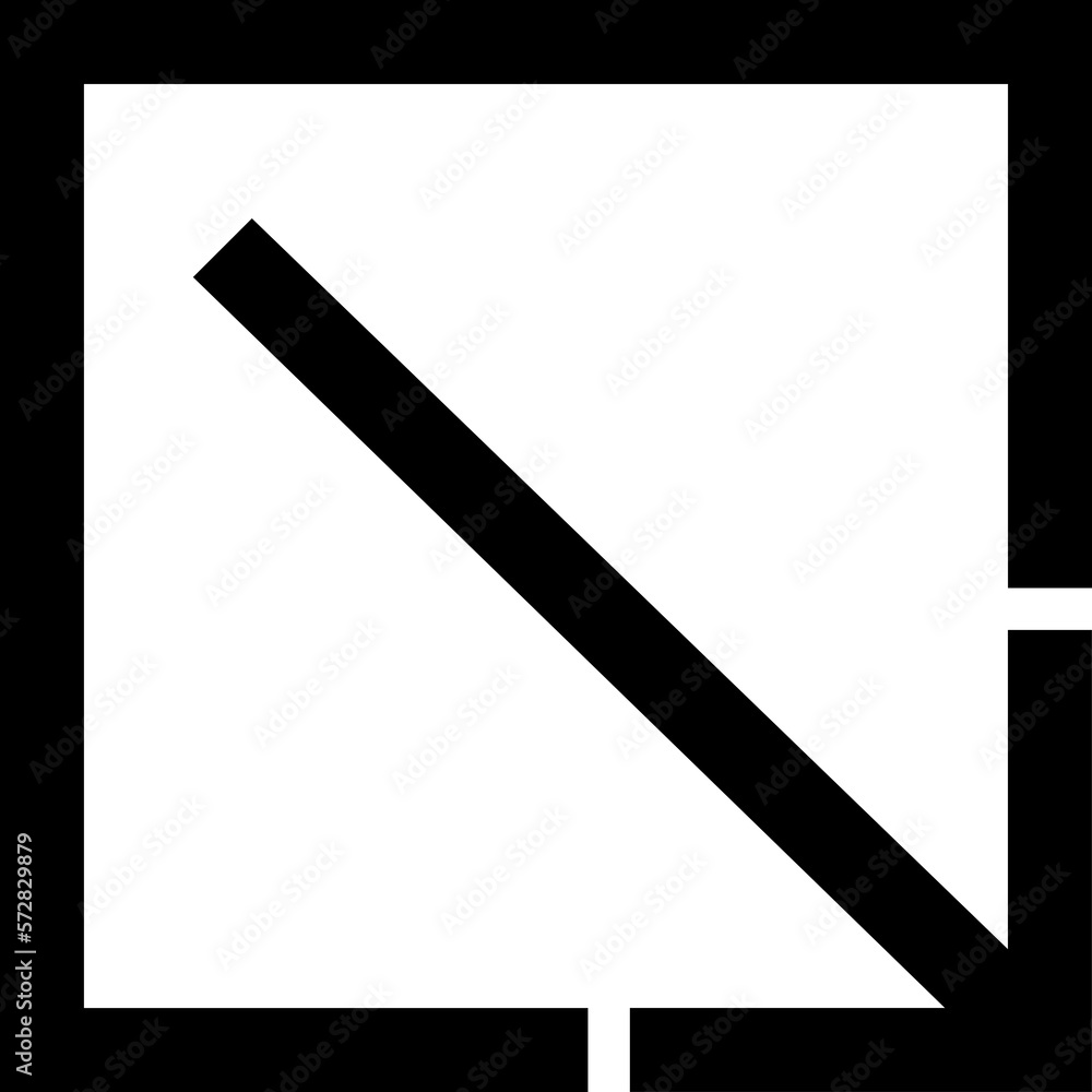 open in new down icon illustration with outline style used for web or UI purposes open in new down icon illustration with outline style used for web or UI purposes