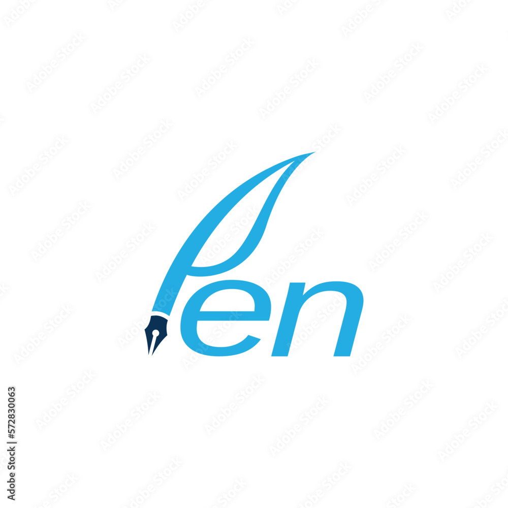 Letter Pen logo design template and icon new idea Letter Pen logo design template and icon new idea