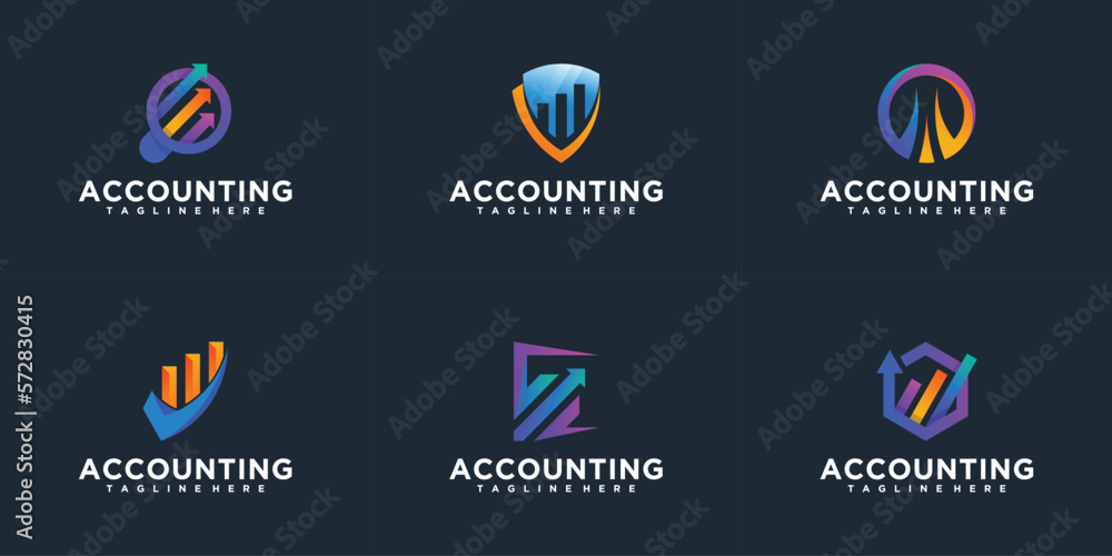 Financial professional logo template vector bundle collection for company or agency Financial professional logo template vector bundle collection for company or agency