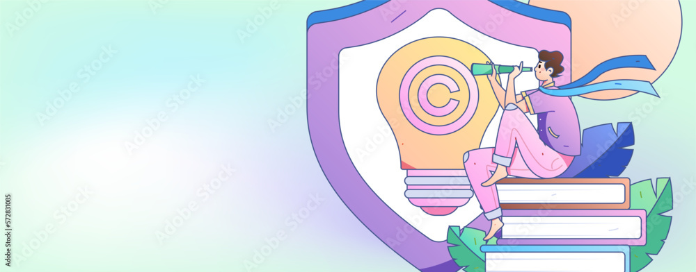 Fototapeta premium Education learning people flat vector concept hand drawn illustration 