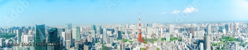 panorama  The most beautiful Viewpoint tokyo city  japan.