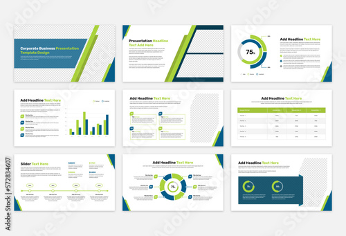 Corporate business presentation template design