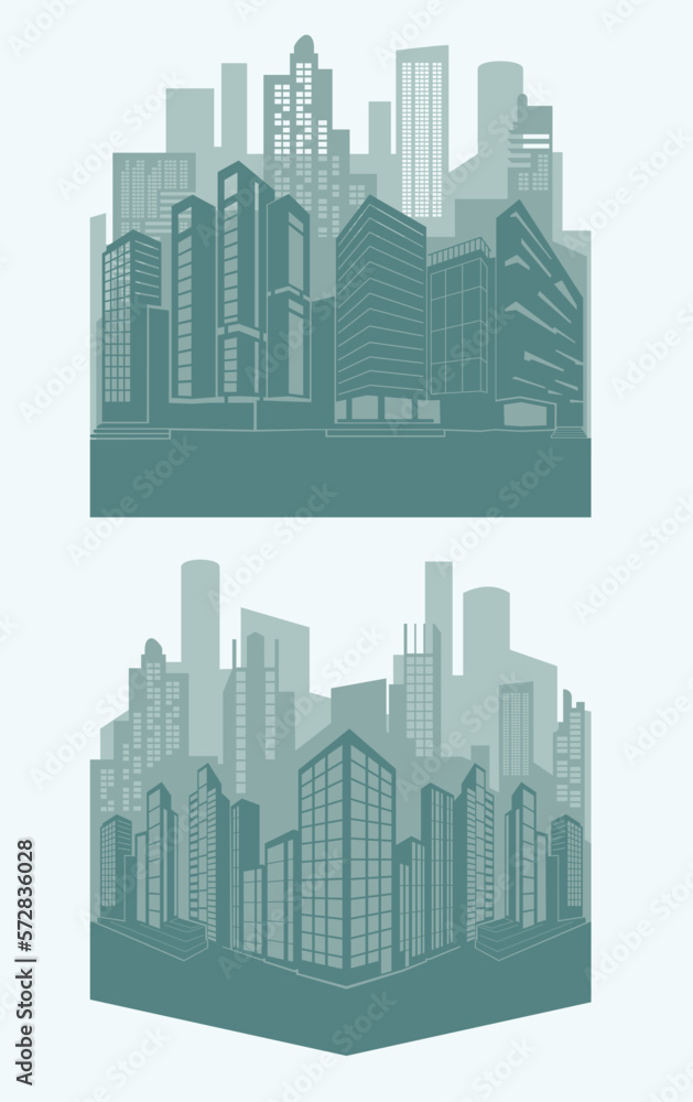 Fototapeta premium city skyline vector illustration
