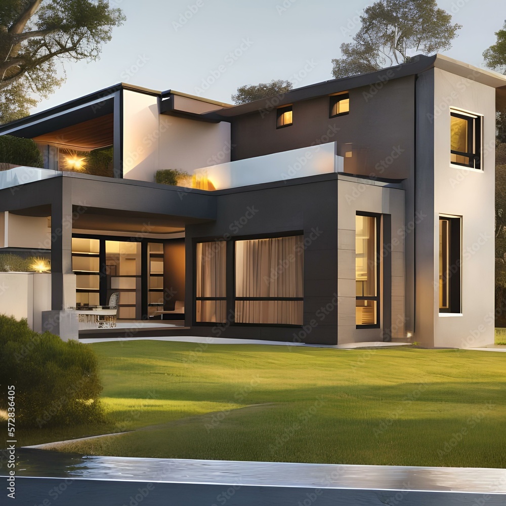 7 A modern house with a stylish design and a luxurious feel 1_SwinIRGenerative AI 7 A modern house with a stylish design and a luxurious feel 1_SwinIRGenerative AI