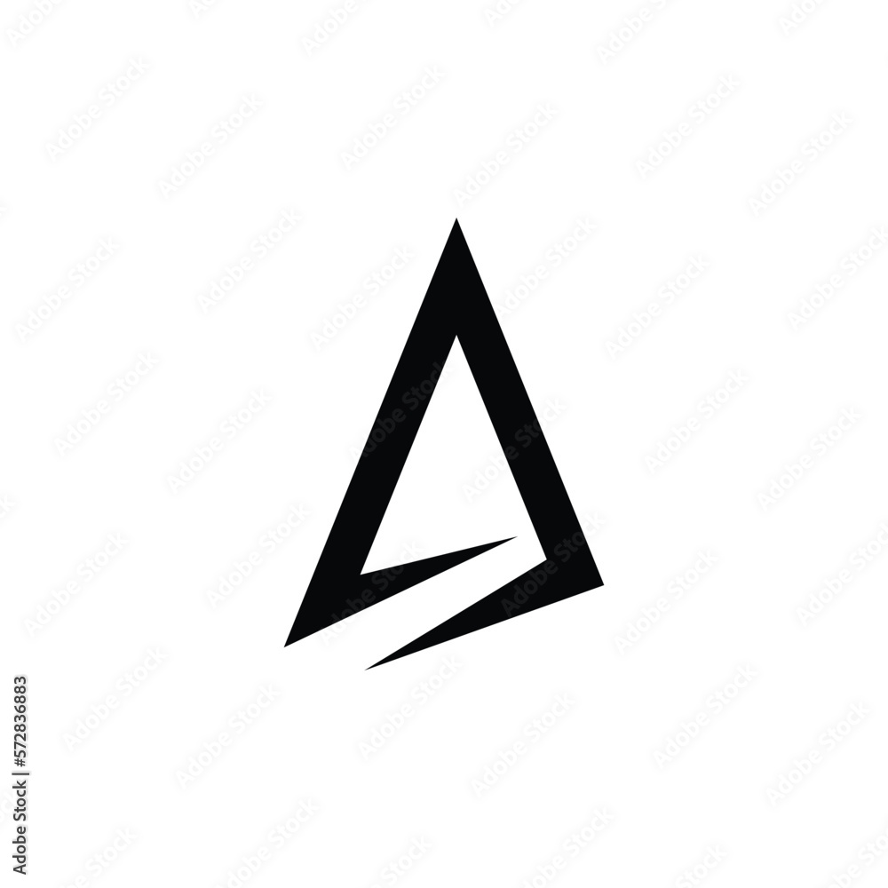 vector letter a triangle business logo icon. vector letter a triangle business logo icon.