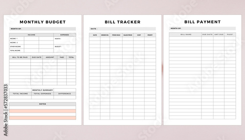Minimalist planner pages templates. Printable Life & Business Planner Set. Life and business planner. Printable Page Bill Tracker, bill Payment, Monthly Savings Tracker, 