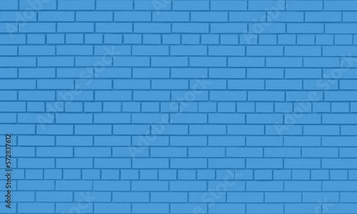 Blue brick wall background for interior design