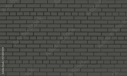 Dark grey brick wall background for interior design