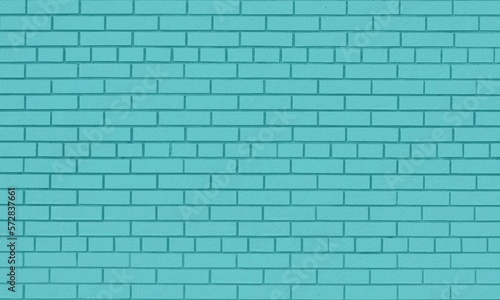 Light blue brick wall background for interior design
