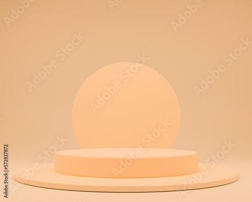 3d illutration background abstract stage studio simple minimalist pastel color