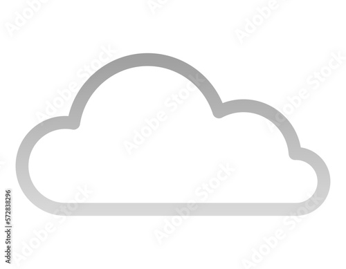 cloud server. Computer cloud service icon.
