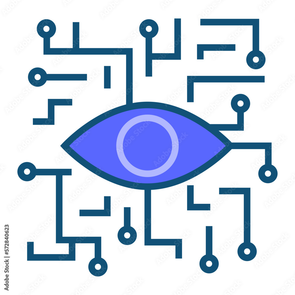 Ai watch data. artificial intelligence icon Ai watch data. artificial intelligence icon