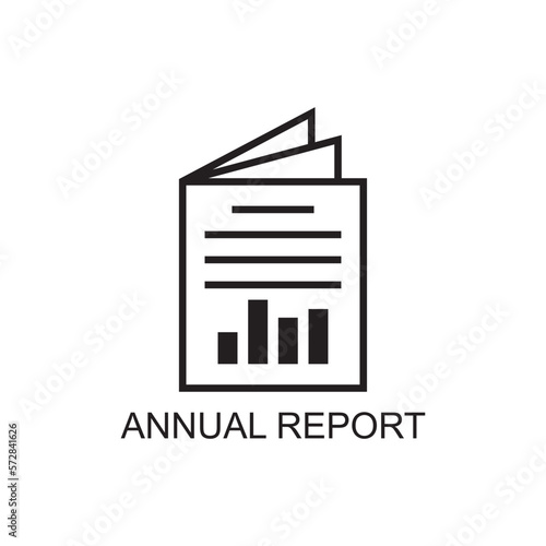 annual report icon , document icon