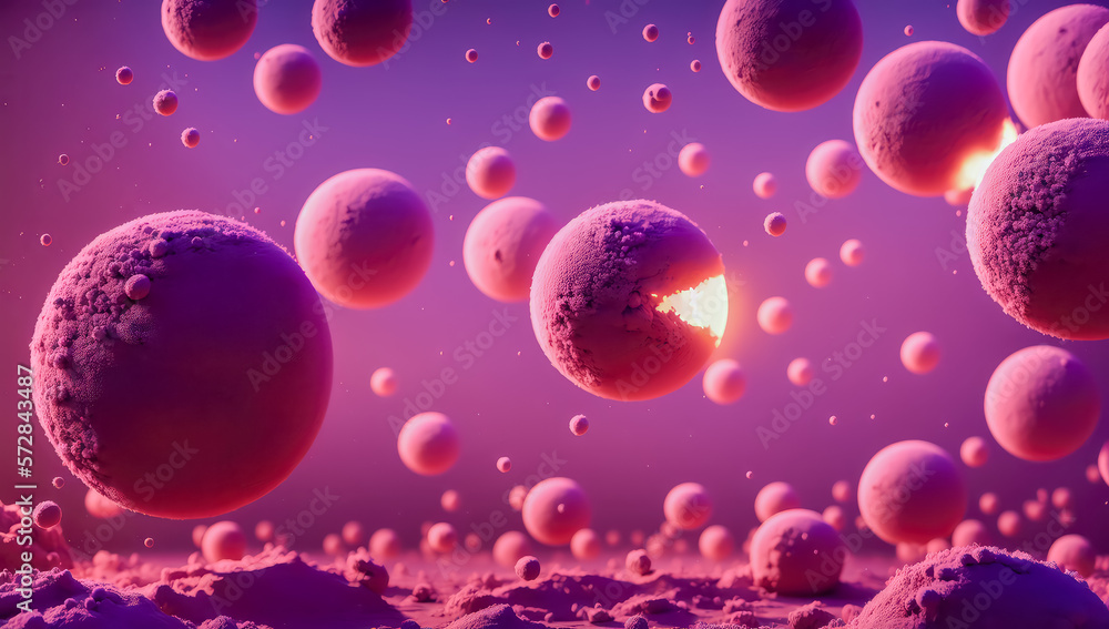 close up of bacteria or virus. bacteria closeup for medical purpose or educational background, closeup of virus in general or mutation, spheres particles with spheres blur in background,generative ai
close up of bacteria or virus. bacteria closeup for medical purpose or educational background, closeup of virus in general or mutation, spheres particles with spheres blur in background,generative ai
