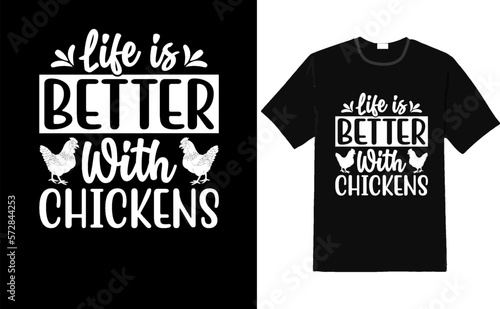 Vector chicken t-shirt design or chicken poster design or chicken shirt design, quotes saying