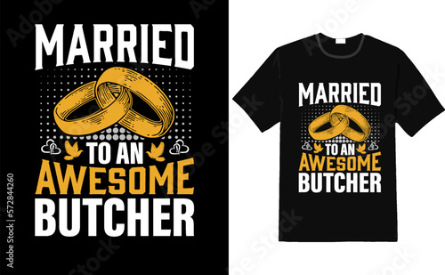 Vector butcher t-shirt design or butcher poster design or butcher shirt design, quotes saying