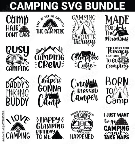 Camping SVG Bundle For T Shirt Design Or Any POD Related Work.