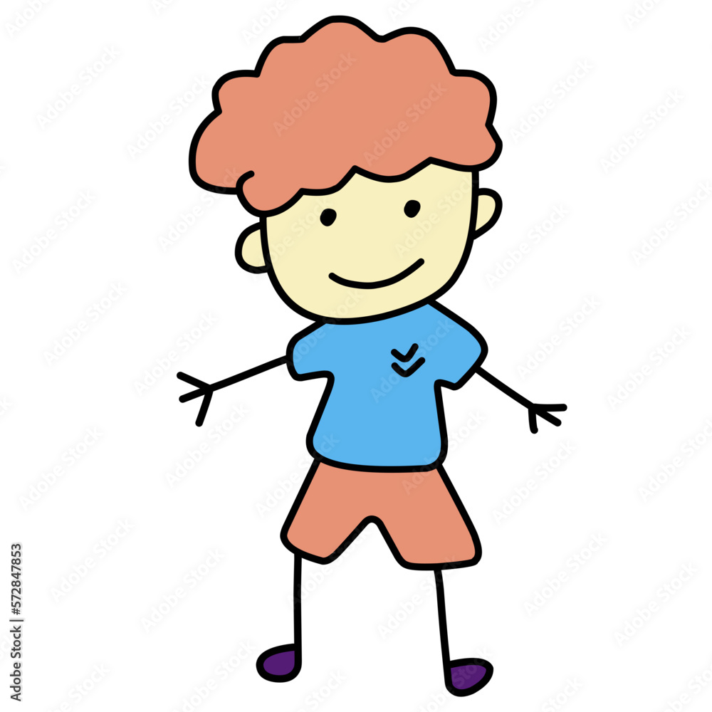 Childish Doodle Hand Drawn Childish Doodle Hand Drawn